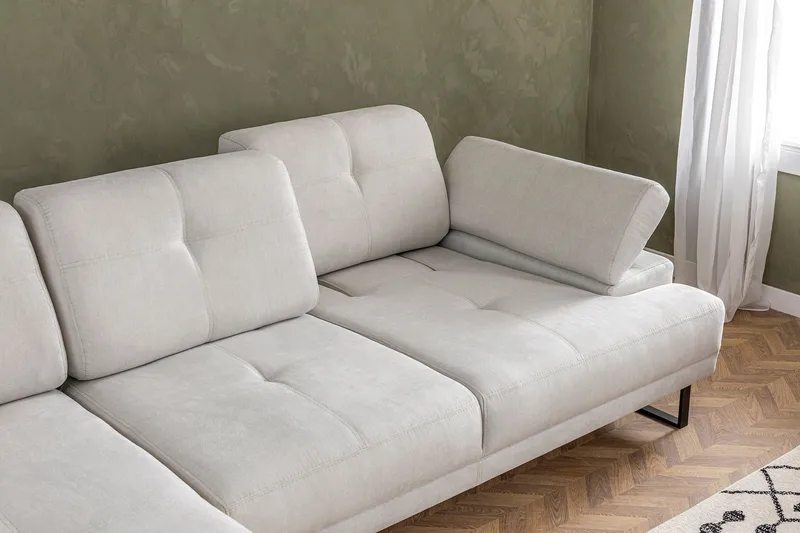 Kitimat Chaiselongsofa 3-personers - Beige - Møbler - Sofaer - Sofa med chaiselong - 3 personers sofa med chaiselong
