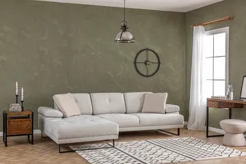 Kitimat Chaiselongsofa 3-personers - Beige - Møbler - Sofaer - Sofa med chaiselong - 3 personers sofa med chaiselong