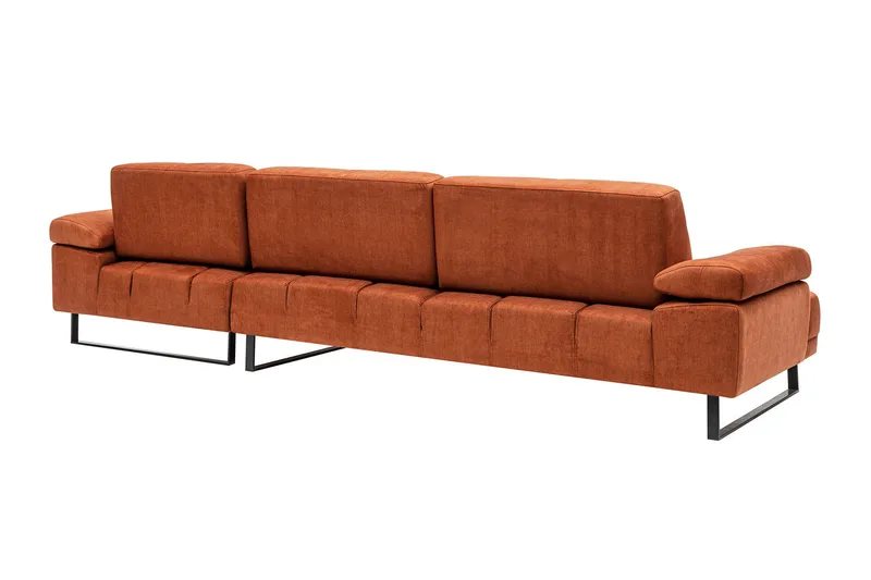 Kitimat Chaiselongsofa 3-personers - Orange - Møbler - Sofaer - Sofa med chaiselong - 3 personers sofa med chaiselong