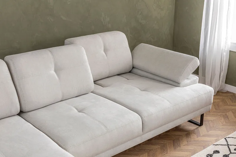 Kitimat Chaiselongsofa 3-personers - Beige - Møbler - Sofaer - Sofa med chaiselong - 3 personers sofa med chaiselong