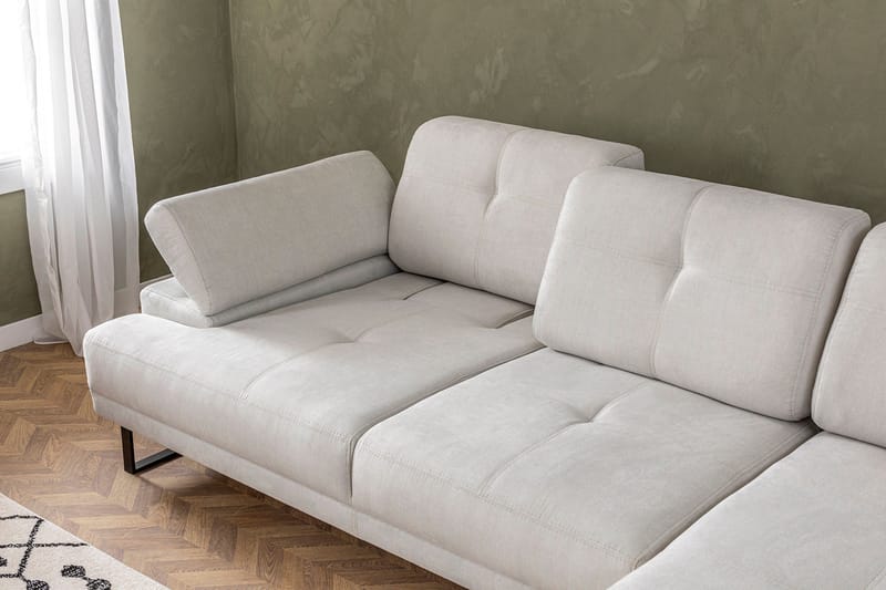 Kitimat Chaiselongsofa 3-personers - Beige - Møbler - Sofaer - Sofa med chaiselong - 3 personers sofa med chaiselong