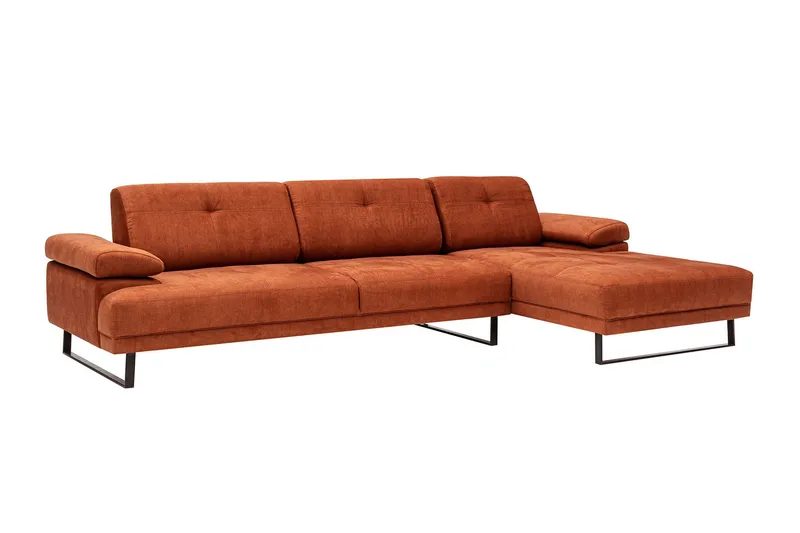 Kitimat Chaiselongsofa 3-personers - Orange - Møbler - Sofaer - Sofa med chaiselong - 3 personers sofa med chaiselong