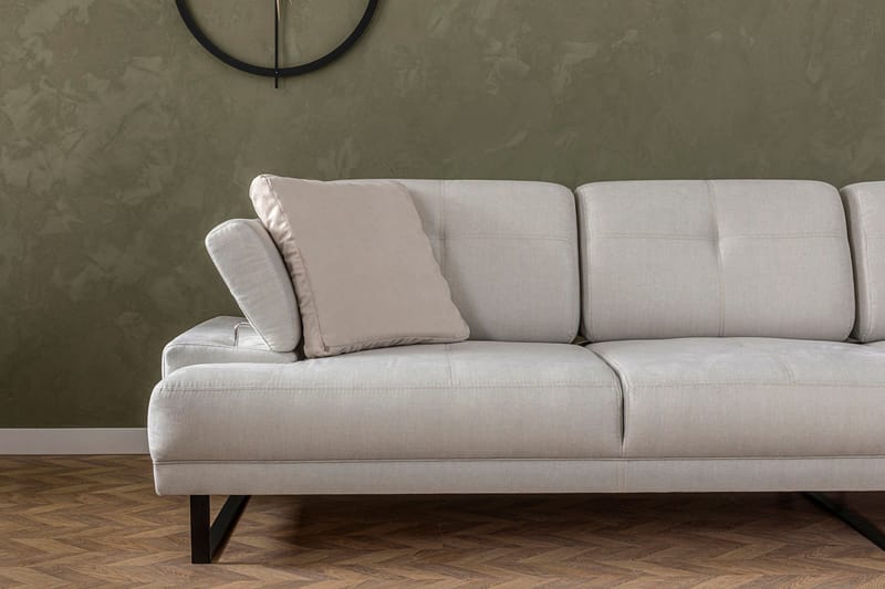 Kitimat Chaiselongsofa 3-personers - Beige - Møbler - Sofaer - Sofa med chaiselong - 3 personers sofa med chaiselong