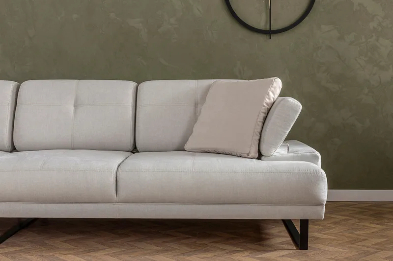 Kitimat Chaiselongsofa 3-personers - Beige - Møbler - Sofaer - Sofa med chaiselong - 3 personers sofa med chaiselong