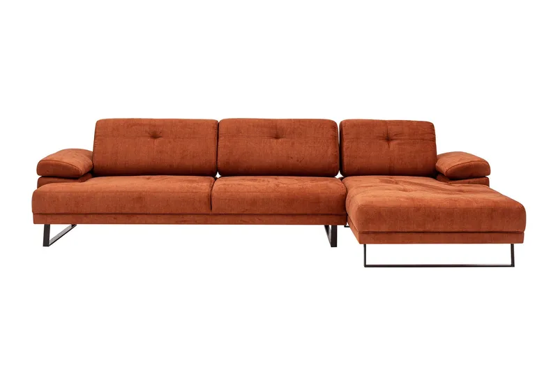 Kitimat Chaiselongsofa 3-personers - Orange - Møbler - Sofaer - Sofa med chaiselong - 3 personers sofa med chaiselong