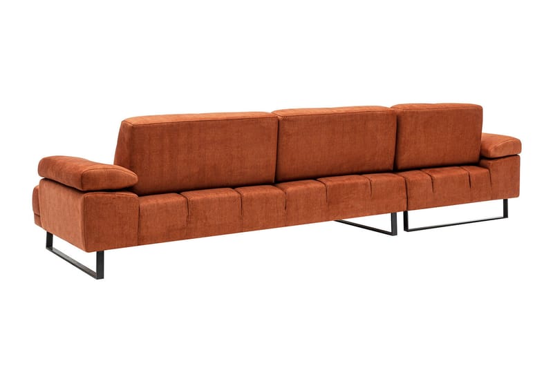 Kitimat Chaiselongsofa 3-personers - Orange - Møbler - Sofaer - Sofa med chaiselong - 3 personers sofa med chaiselong