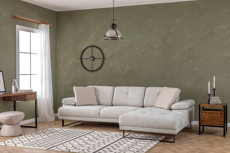 Kitimat Chaiselongsofa 3-personers - Beige - Møbler - Sofaer - Sofa med chaiselong - 3 personers sofa med chaiselong