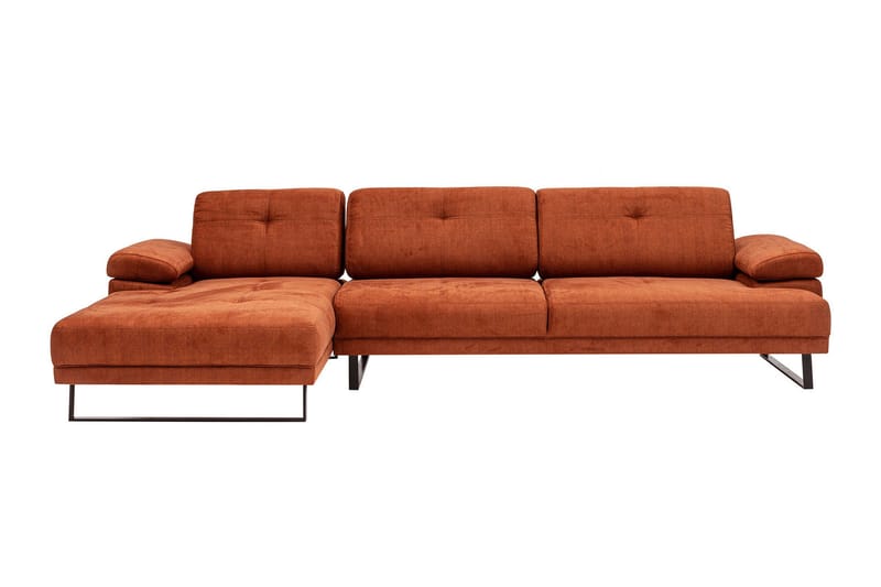 Kitimat Chaiselongsofa 3-personers - Orange - Møbler - Sofaer - Sofa med chaiselong - 3 personers sofa med chaiselong