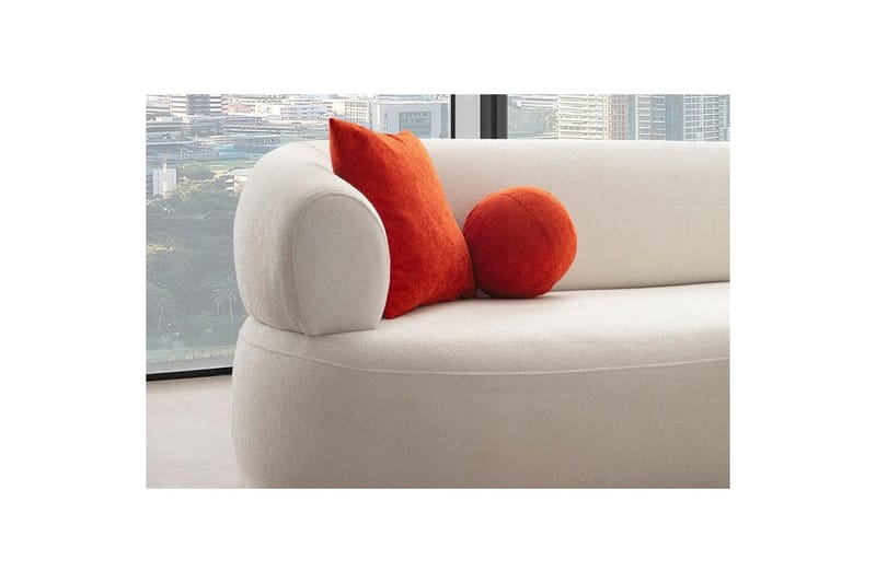 Kollumber Sofa med divan 3-personers - Hvid - Møbler - Sofaer - Sofa med chaiselong