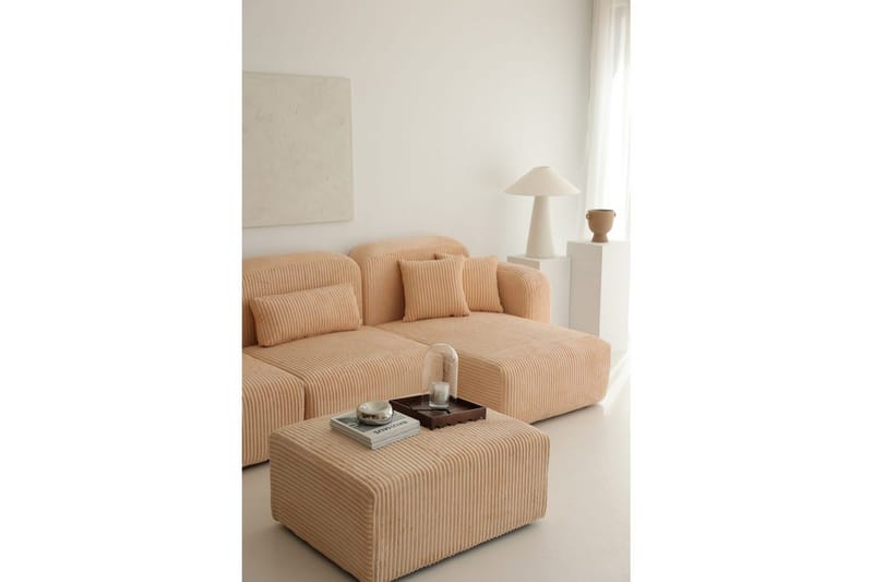 Kyrel Sofa med Divan 3-sits - Beige - Møbler - Sofaer - Sofa med chaiselong