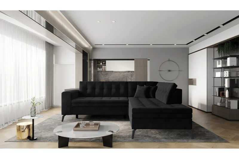 Lanvin Sofa med Chaiselong Højre, undefined