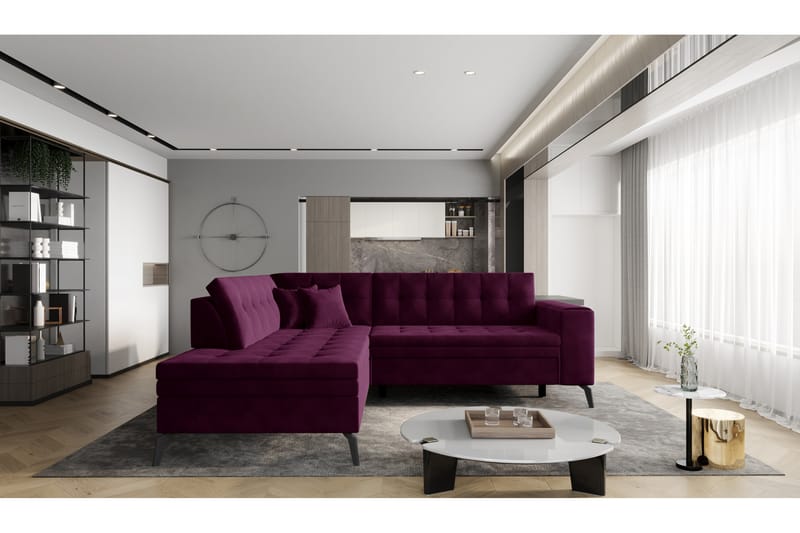 Lanvin Sofa med Chaiselong Venstre - Sofa med chaiselong - Velour sofaer