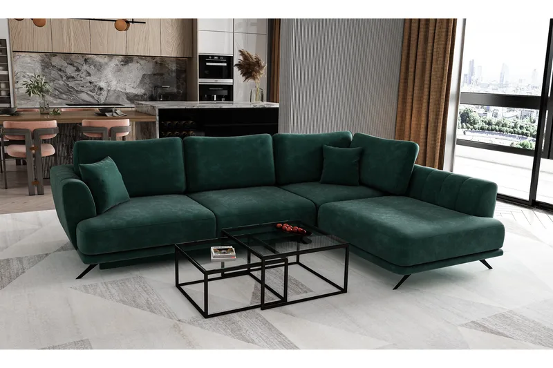 Larde Sofa med Chaiselong Højre, undefined