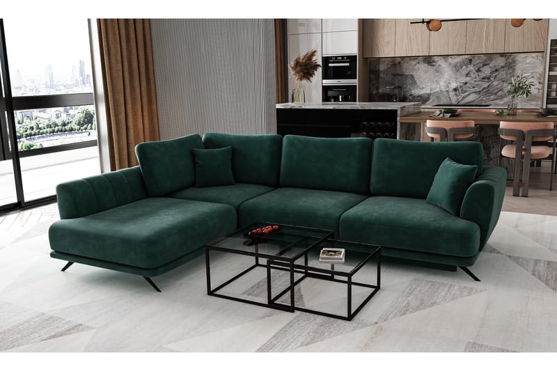 Larde Sofa med Chaiselong Venstre - Sofa med chaiselong