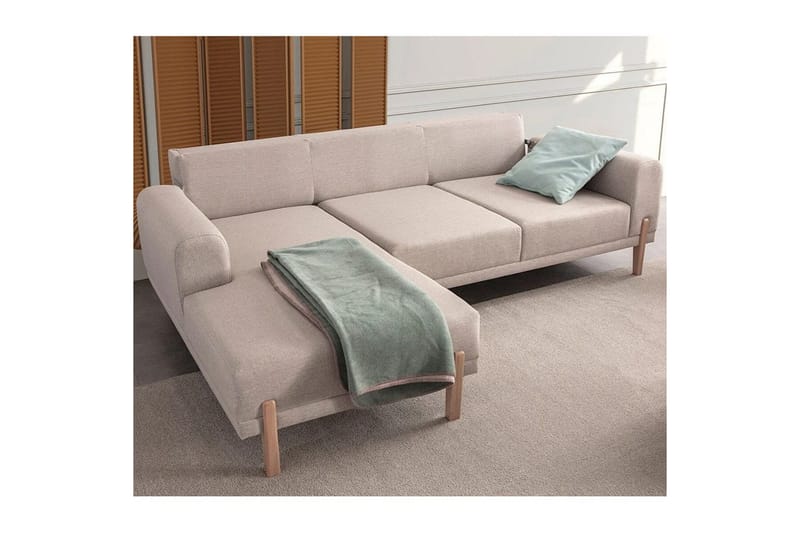 Latrona Sofa med divan 3-personers - Cremehvid - Møbler - Sofaer - Sofa med chaiselong