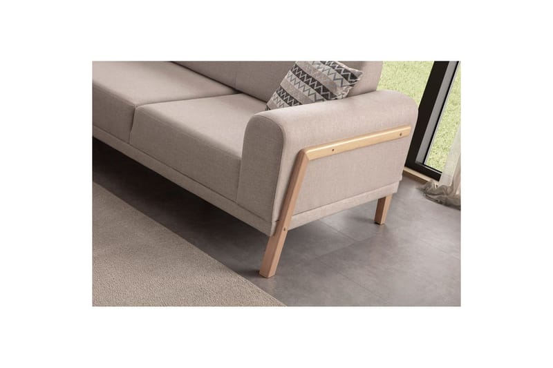 Latrona Sofa med divan 3-personers - Cremehvid - Møbler - Sofaer - Sofa med chaiselong