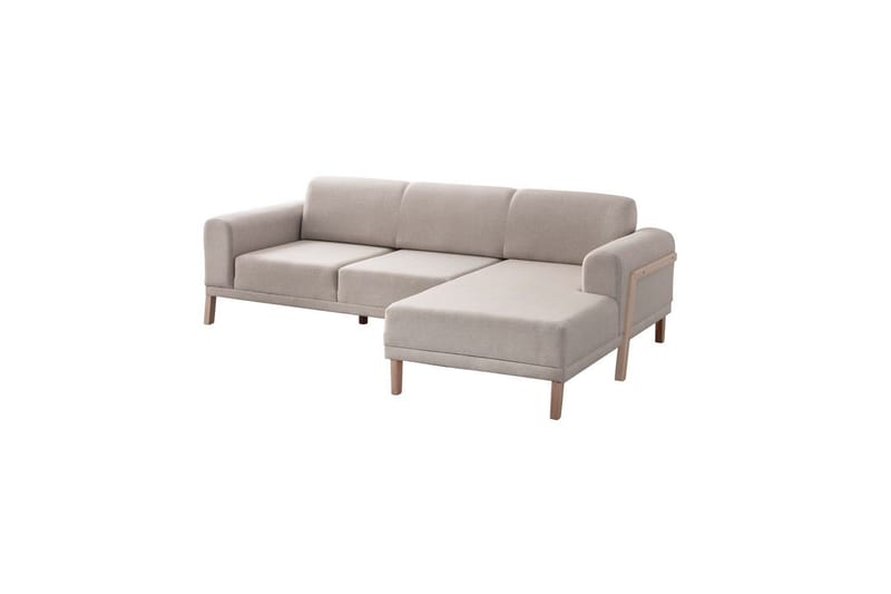 Latrona Sofa med divan 3-personers - Cremehvid - Møbler - Sofaer - Sofa med chaiselong