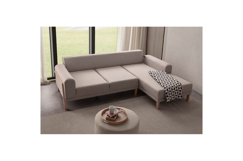 Latrona Sofa med divan 3-personers - Cremehvid - Møbler - Sofaer - Sofa med chaiselong