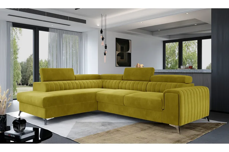 Laurece Chaiselongsofa Venstre, Gul