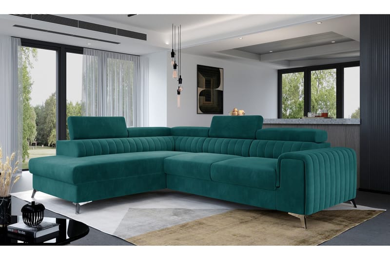 Laurece Chaiselongsofa Venstre, Turkis