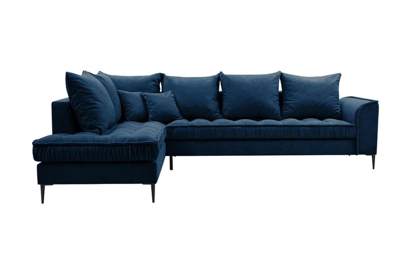 Lenara 3-personers hjørnesofa - Blå - Møbler - Sofaer - Sofa med chaiselong