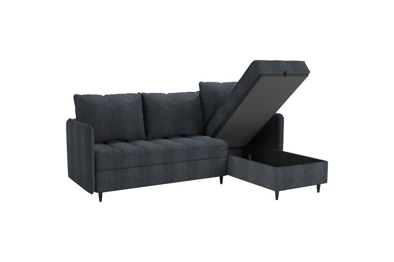 Lindhus Sofa med Divan 3-sæder - Grå - Møbler - Sofaer - Sofa med chaiselong