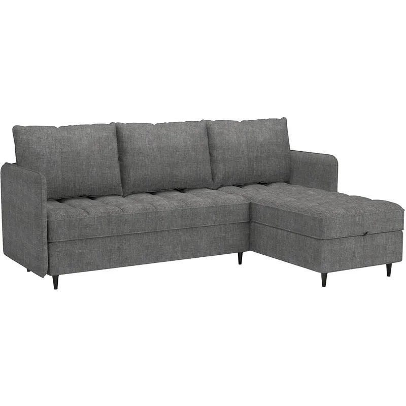 Lindhus Sofa med Divan 3-sæder, Grå