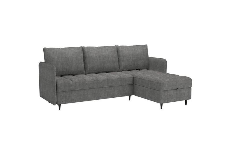 Lindhus Sofa med Divan 3-sæder - Grå - Møbler - Sofaer - Sofa med chaiselong