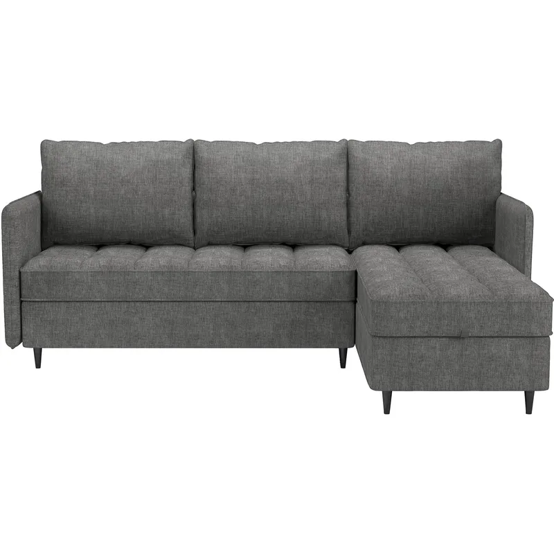 Lindhus Sofa med Divan 3-sæder - Grå - Møbler - Sofaer - Sofa med chaiselong