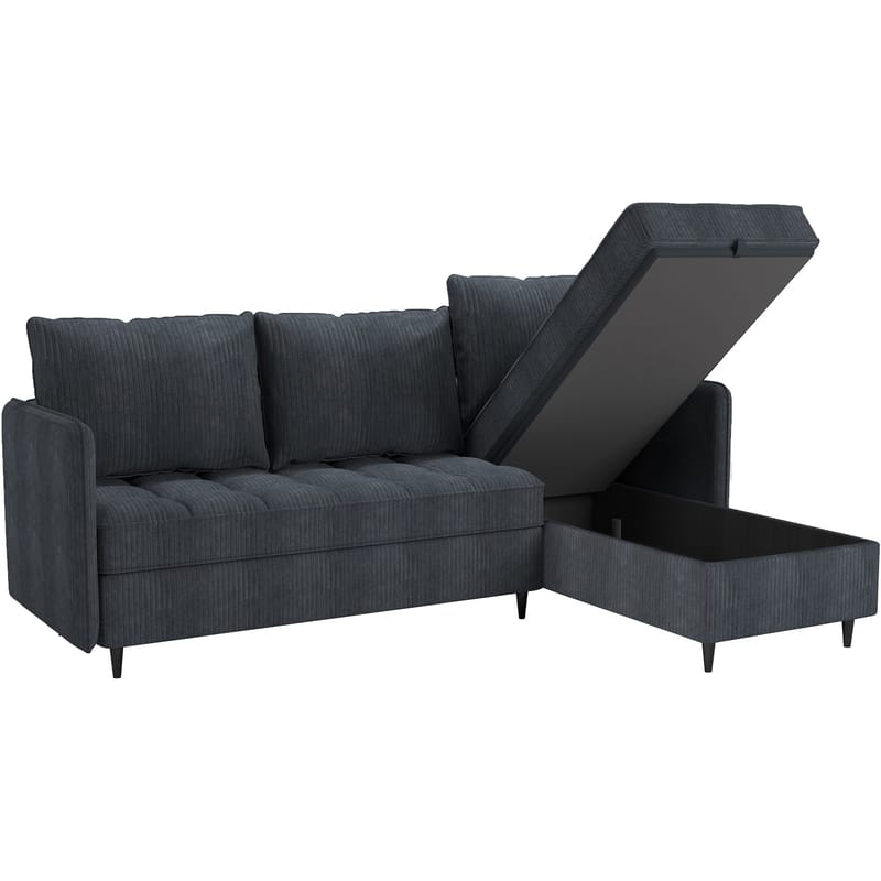 Lindhus Sofa med Divan 3-sæder - Grå - Møbler - Sofaer - Sofa med chaiselong