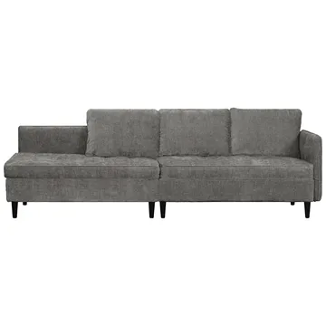 Lindhus Sofa med Divan 3-sæder - Grå - Møbler - Sofaer - Sofa med chaiselong