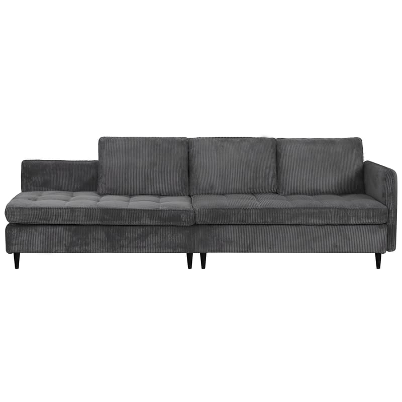 Lindhus Sofa med Divan 3-sæder - Grå - Møbler - Sofaer - Sofa med chaiselong