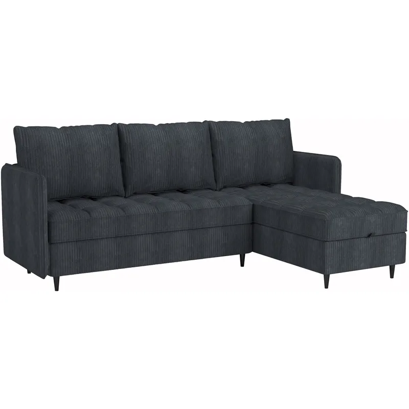 Lindhus Sofa med Divan 3-sæder, Grå