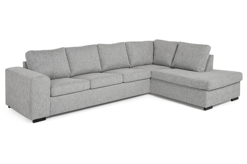 Link 4-personers Højrevendt L-formet Large Chaiselongsofa i Stof - Lysegrå - Møbler - Sofaer - Sofa med chaiselong