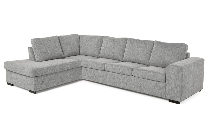 Link 4-personers Venstrevendt L-formet Large Chaiselongsofa i Stof - Lysegrå - Møbler - Sofaer - Sofa med chaiselong
