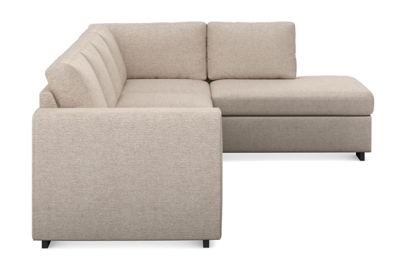 Link 4-personers Højrevendt L-formet Chaiselongsofa i Stof - Beige - Møbler - Sofaer - Sofa med chaiselong