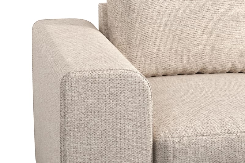 Link 4-personers Højrevendt L-formet Chaiselongsofa i Stof - Beige - Møbler - Sofaer - Sofa med chaiselong