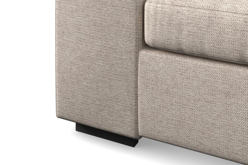 Link 4-personers Højrevendt L-formet Chaiselongsofa i Stof - Beige - Møbler - Sofaer - Sofa med chaiselong