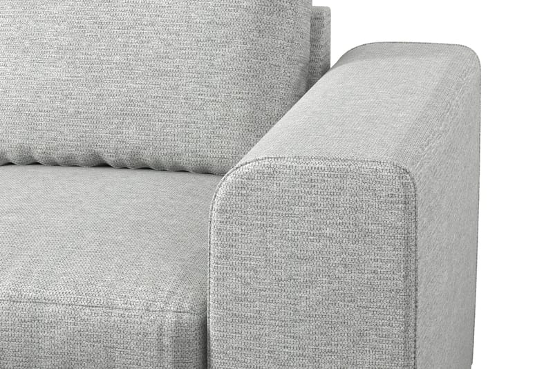 Link 4-personers Venstrevendt L-formet Large Chaiselongsofa i Stof - Lysegrå - Møbler - Sofaer - Sofa med chaiselong
