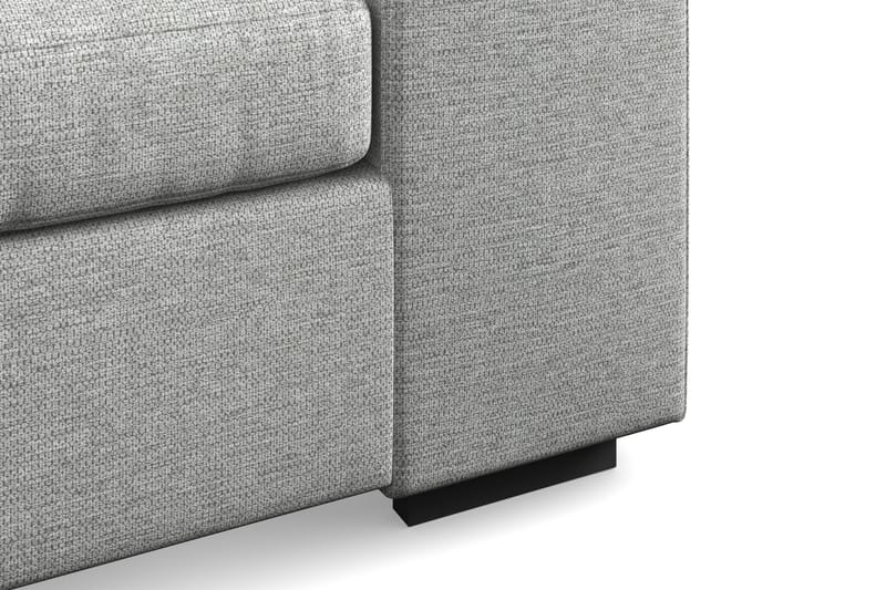 Link 4-personers Venstrevendt L-formet Large Chaiselongsofa i Stof - Lysegrå - Møbler - Sofaer - Sofa med chaiselong