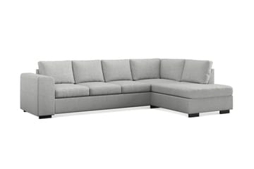 Link 4-personers Højrevendt L-formet Chaiselongsofa i Stof - Lysegrå - Møbler - Sofaer - Sofa med chaiselong