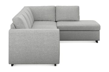 Link 4-personers Højrevendt L-formet Chaiselongsofa i Stof - Lysegrå - Møbler - Sofaer - Sofa med chaiselong