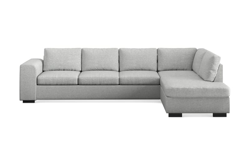 Link 4-personers Højrevendt L-formet Large Chaiselongsofa i Stof - Lysegrå - Møbler - Sofaer - Sofa med chaiselong