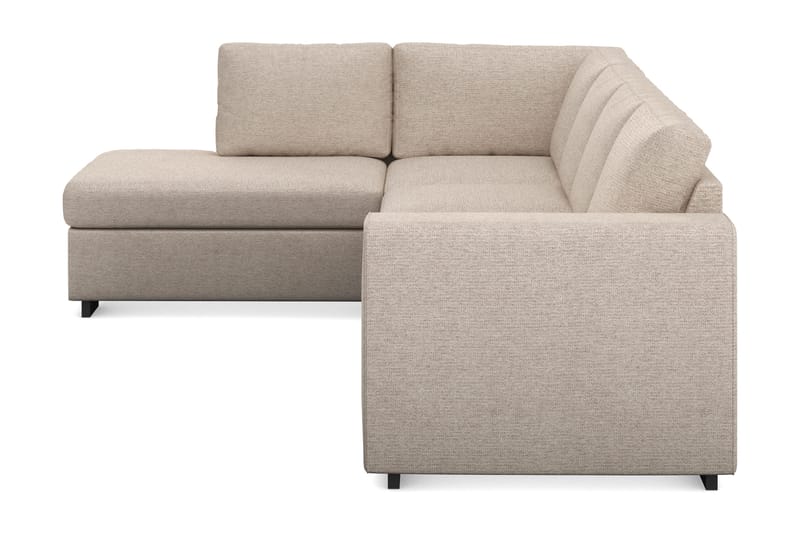 Link 4-personers Venstrevendt L-formet Chaiselongsofa i Stof - Beige - Møbler - Sofaer - Sofa med chaiselong