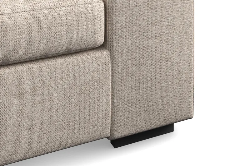 Link 4-personers Venstrevendt L-formet Chaiselongsofa i Stof - Beige - Møbler - Sofaer - Sofa med chaiselong
