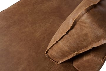 Lissbon 3-personers Højre L-formet Hjørnesofa med Chaiselong 266 cm i Læder - Cognac - Møbler - Sofaer - Sofa med chaiselong