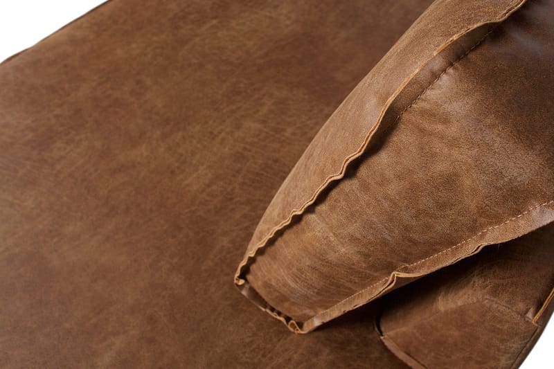 Lissbon 3-personers Højre L-formet Hjørnesofa med Chaiselong 266 cm i Læder - Cognac - Møbler - Sofaer - Sofa med chaiselong