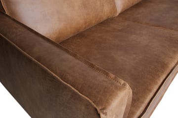 Lissbon 3-personers Højre L-formet Hjørnesofa med Chaiselong 266 cm i Læder - Cognac - Møbler - Sofaer - Sofa med chaiselong