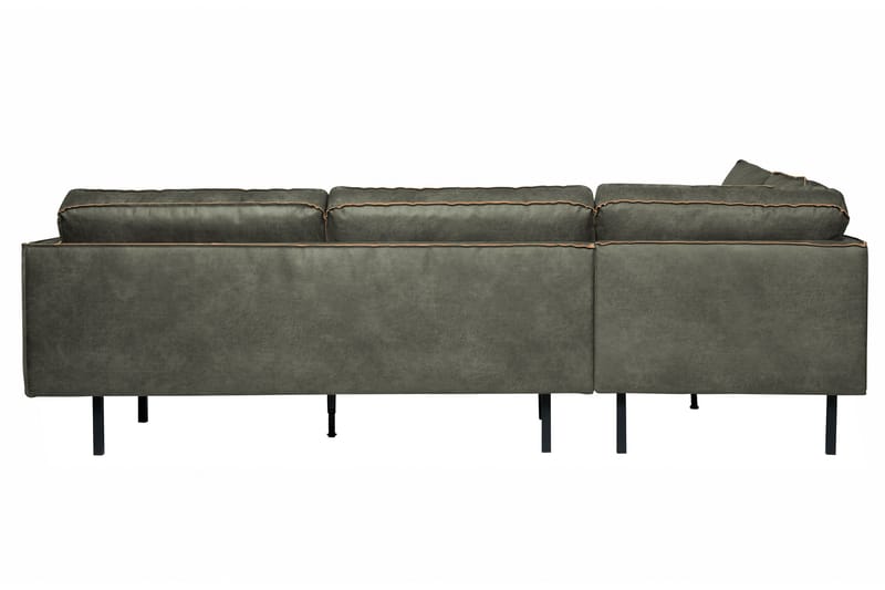 Lissbon 3-personers Venstrevendt L-formet Hjørnesofa 266 cm i Læder - Grøn - Møbler - Sofaer - Sofa med chaiselong