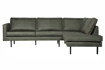 Lissbon Hjørnesofa - Armygrøn - Møbler - Sofaer - Sofa med chaiselong